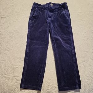 Mini Boden boys size 5 years navy corduroy pants adjustable waist 4 pocket VGUC